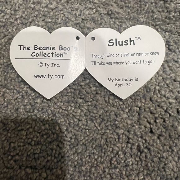 Ty Gray and White Stuffed Animal Husky - Picture 3 of 3